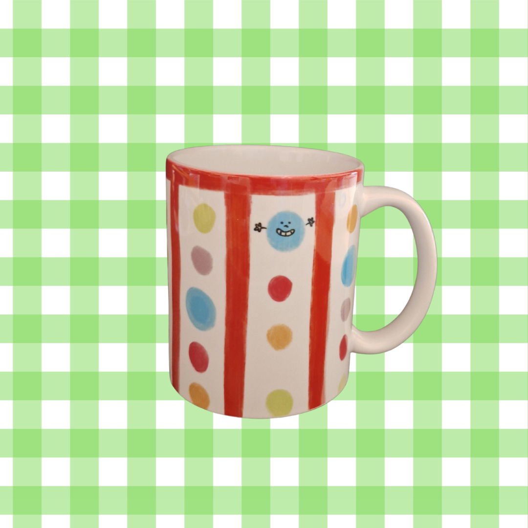 Tazza Pallini Lallipop con righe rosse