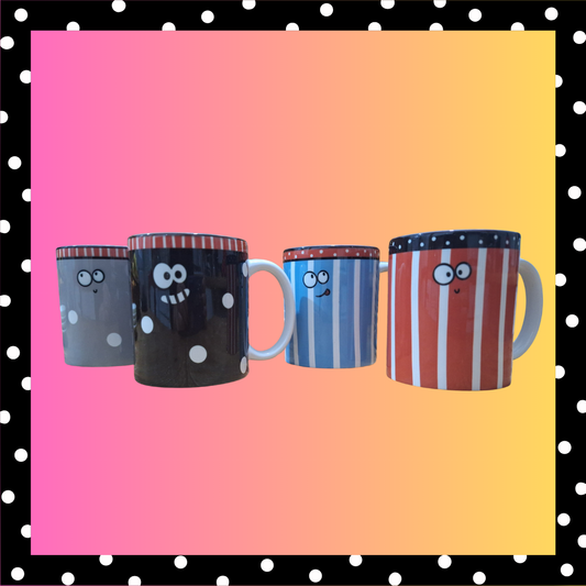 Set 4 tazze occhietti Lallipop