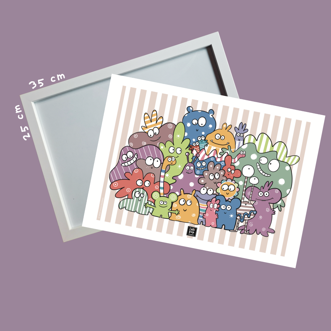 poster "Chi ha paura dei mostri?" + cornice