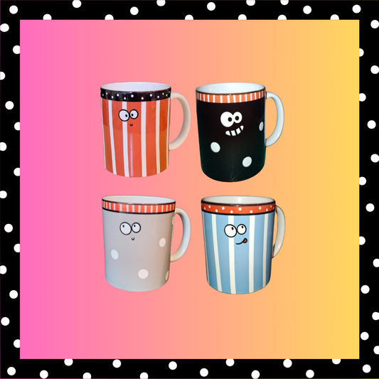 Set 4 tazze occhietti Lallipop