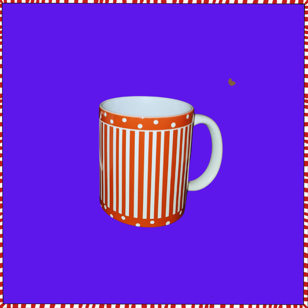 Speciale Natale: tazza a righe rosse Lallipop